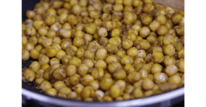 Chickpeas in a dish