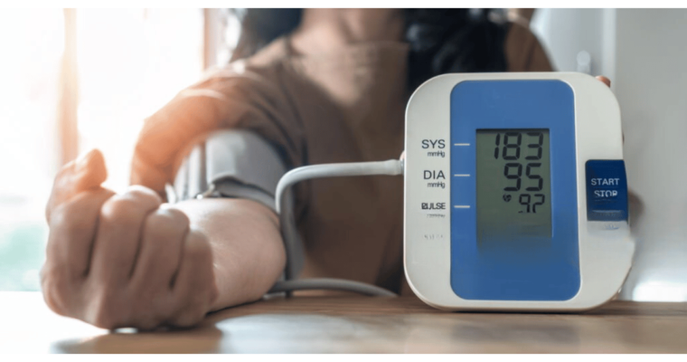 patient high blood pressure and measuring device for high blood pressure