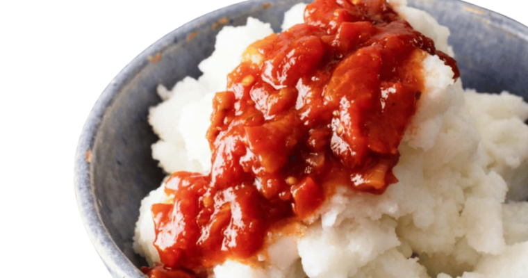 pap and tomato stew on a bowl