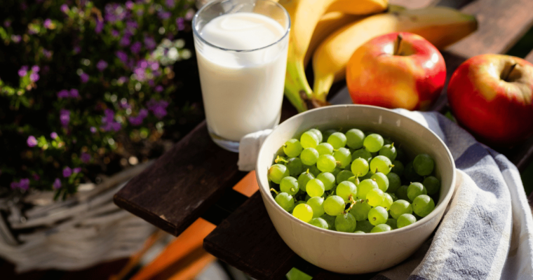 A display of healthy fruits diet