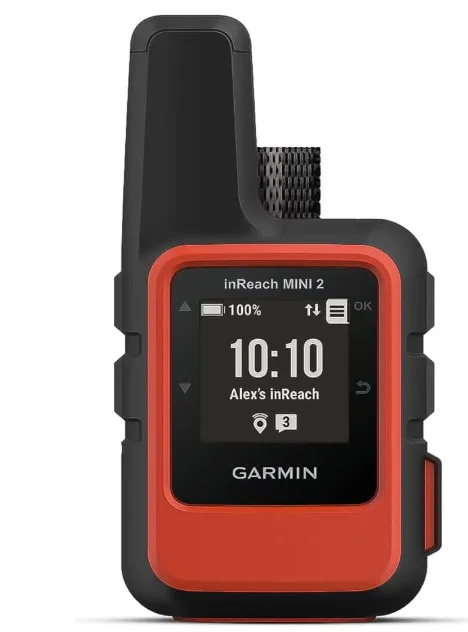 Garmin inReach Mini 2, Lightweight and Compact Satellite Communicator, Hiking Handheld, Orange - 010-02602-00.