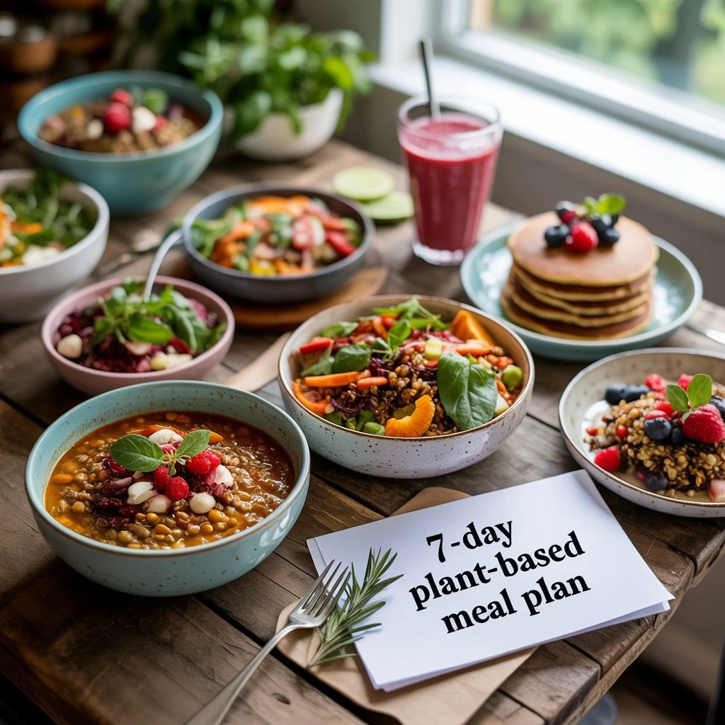 7-day plant-based meal plan for your plant-based nutrition basics.