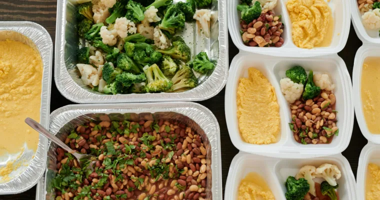 Food-in-containers-from-Julia-M-Cameron-for-plant-based-meal-planning-for-beginners