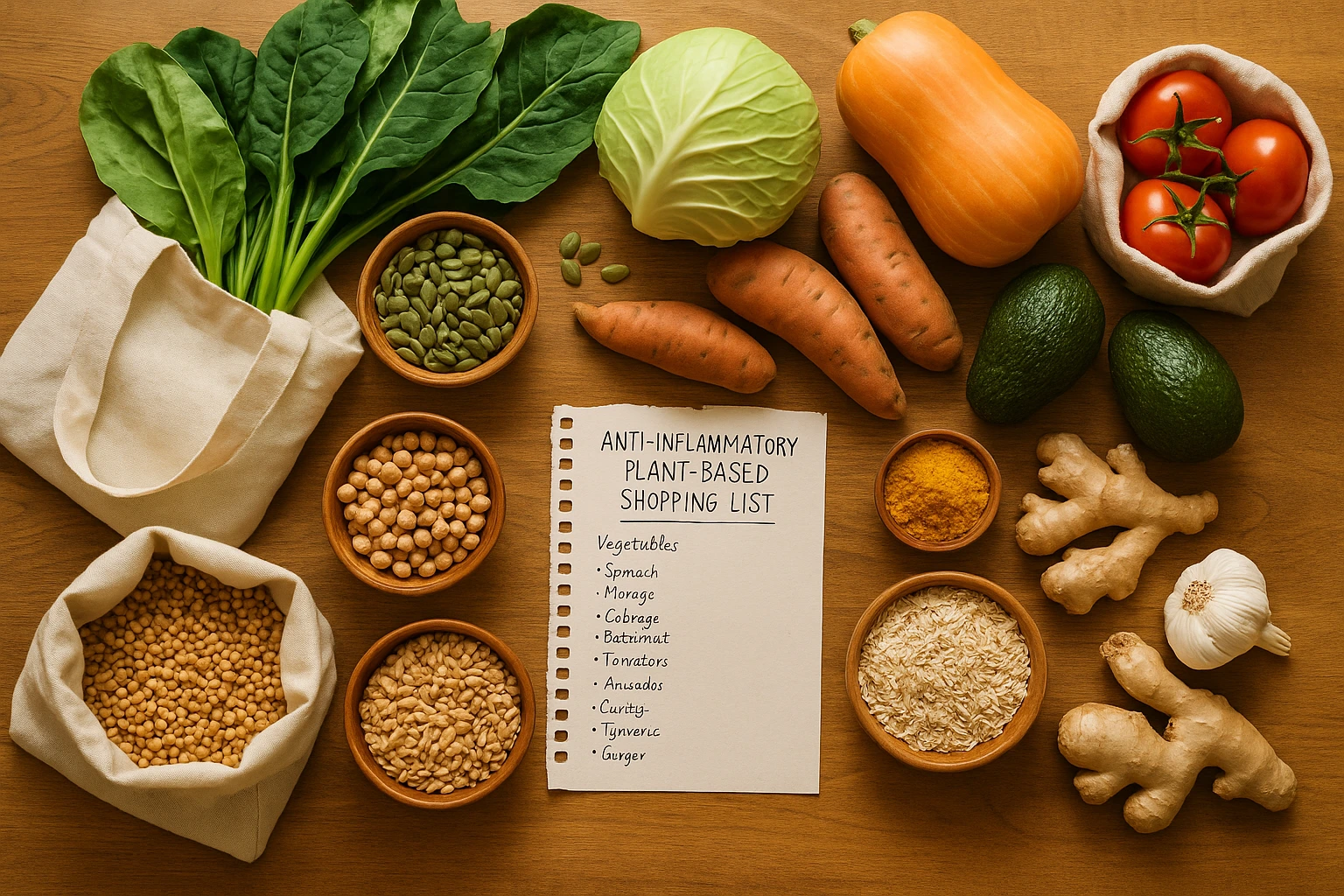 Anti-inflammatory Plant-Based SA Shopping List