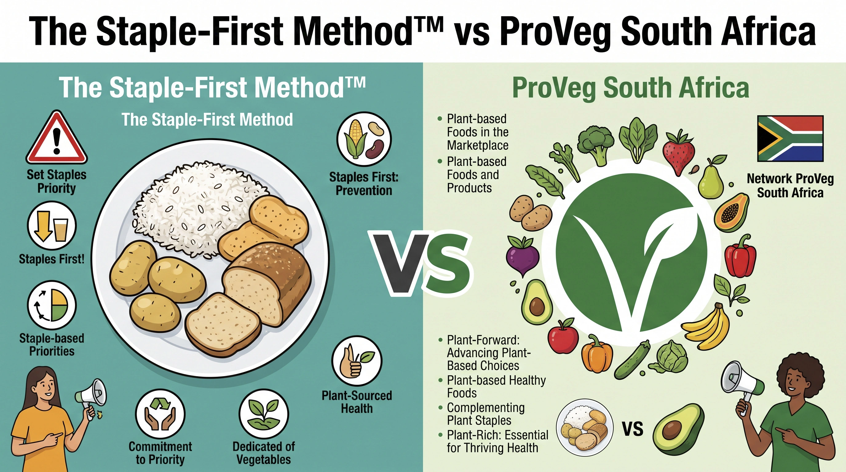 The Staple-First Method™ vs ProVeg South Africa: Budget Structured Plan or Free Advocacy Resources?